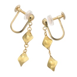 マエストロ 純金/18K リーフ イヤリング/ピアス