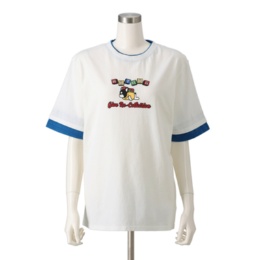 GRC 重ね着風プリントTシャツ