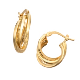 UNOAERRE by 滝野順 18K YG トロワ ライン ピアス