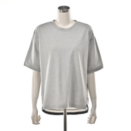 Carney タフコットンイレギュラーヘム バックボーダーTシャツ