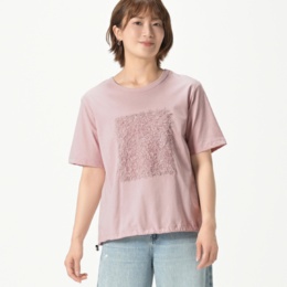 エニワイズ カットジャガードのポイントTシャツ