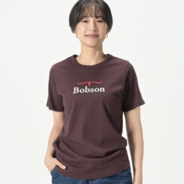 BOBSON SunSister ロゴプリント Tシャツ