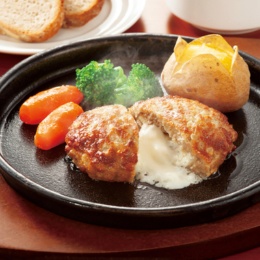 レンジでジューシー!チーズインハンバーグ 大袋15個