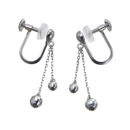 純プラチナ/PT900 スイングミラーボールイヤリング/ピアス