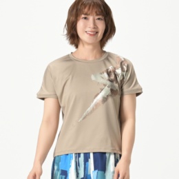SUPERLADY 服から元気!箔プリントTシャツ