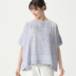  kapuwa suteraコットンカディざっくりプルオーバー