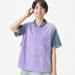  PERSONS ウォッシュ加工裏毛ベスト