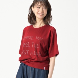 PERSONS ラインストーンレターTシャツ