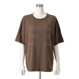 PERSONS ラインストーンレターTシャツ