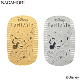 ディズニー「ファンタジア」ミッキー/純金 純プラチナ小判セット