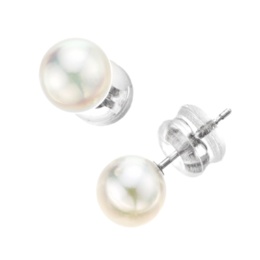 ナチュラルホワイトカラー アコヤ真珠イヤリング/ピアス 7.0mm