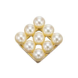 18KYG シャンパンカラーアコヤ真珠 ペンダントヘッド 3mm