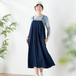 Coeur sucre 体型カバーサッカーキャミチュニックワンピース