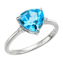 ジュエルディオーネ（JewelDione） スイスブルートパーズPT950リング2.0ctUP