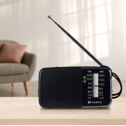  東芝 LEDライト付 FM/AMコンパクトラジオ