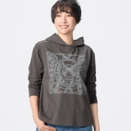 わちふぃーるど ダヤン フーディロングTシャツ