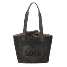 &LOVE HAPPYメッシュLOVEトートバッグ
