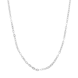  PT950 スルーピン付フラットアズキチェーンネックレス 45cm [S]