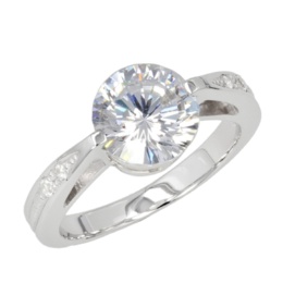 DIAMONIQUE ヴィーナスアロー SV925 リング 約2.0ct
