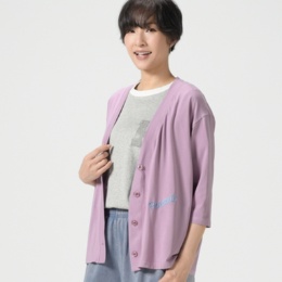 PERSONS 接触冷感七分袖カーディガン