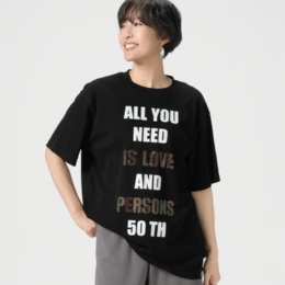 PERSONS ラインストーンロゴTシャツ