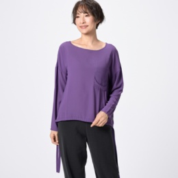 KidsAngel シフォンジョーゼットワイドプルオーバー