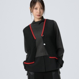 BOUTIQUE JUNKO ラメ入りニットベスト