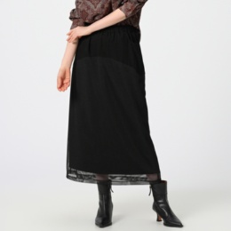 ModdedAnce メッシュレイヤード台形スカート
