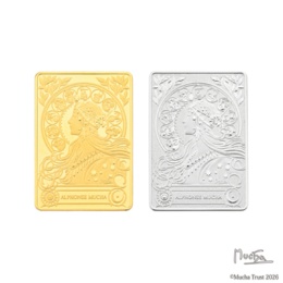 ミュシャ「黄道十二宮」 純金10g & 純プラチナ10g