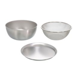 アーネスト 逸品物創 ステンレスボウル&ザル 3点セット 21cm