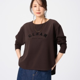 Remite フロッキープリントロゴジョーゼットプルオーバー