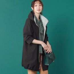 marie claire/bis バイカラーロングコート