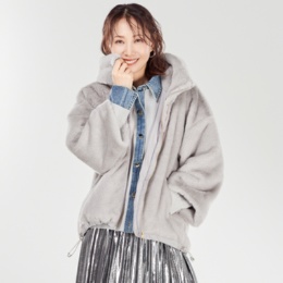 Remite 立体フォルムファーブルゾン