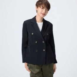 Remite オリジナルボタンダブルブレストジャケット