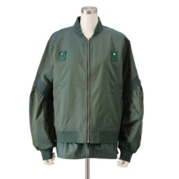 Abanicos シャンブレーツイルタフタ MA-1ジャケット