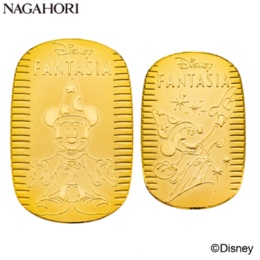 ディズニー「ファンタジア」ミッキー/純金小判セット
