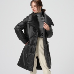 BOUTIQUE JUNKO サークルステッチ中綿コート ネット限定丈