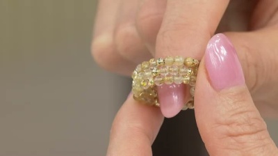 QVC tartar ルチルクオーツ ピアス イヤリング ブレスレット 指輪