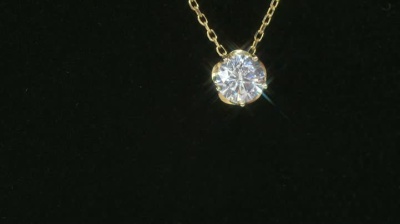 DIAMONIQUE シルバー925 大人のプチネックレス 0.7ct ダイヤモニーク 