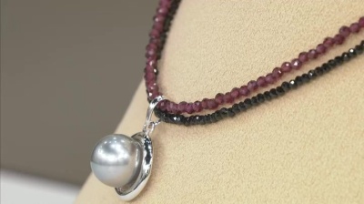 SilverSkin 黒蝶真珠ペンダント - QVC.jp