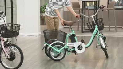 ミムゴ ノーパンクタイヤ ロータイプ電動アシスト三輪自転車