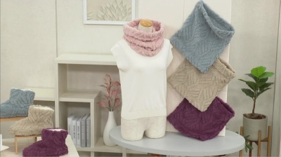 DXブランケット ジャガード織ルームシューズ 静電気防止 デラックス