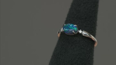 ブラックオパール　リング　約16.5号　ダイヤモンド　PT900 楽天市場】ブラックオパール 7.95ct リング 16.5号 PT900