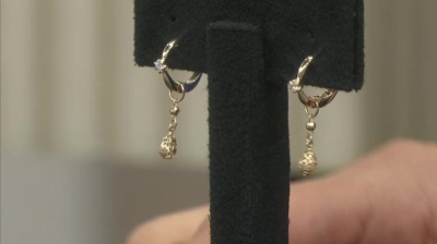 10K ドロップ ピアリングチャーム ピアリング - QVC.jp