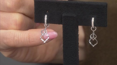 10K ダブルダイヤシェイプ ピアリングチャーム ピアリング - QVC.jp