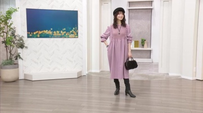 &LOVE 甘フェミニンなニットドッキングワンピース アンドラブ（&LOVE