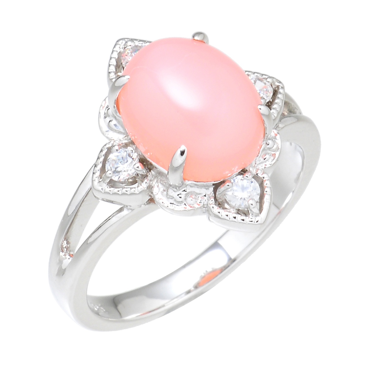 Ss ピンクオパール リング Qvc Jp