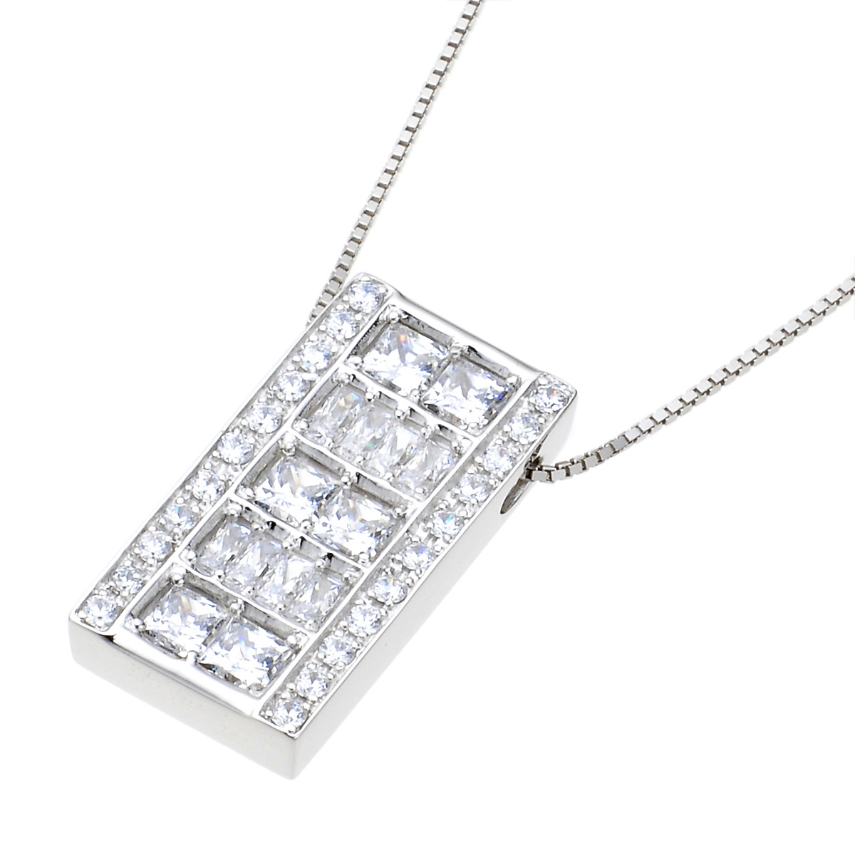 パッションcz スクエアペンダント No Qvc Jp