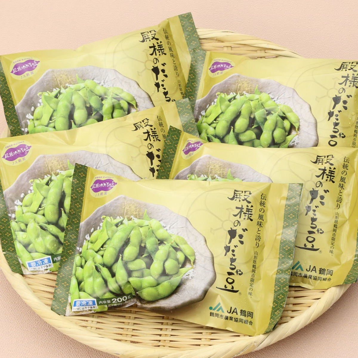 ＜QVCジャパン＞ 山形県JA鶴岡 冷凍殿様のだだちゃ豆 5袋セット画像