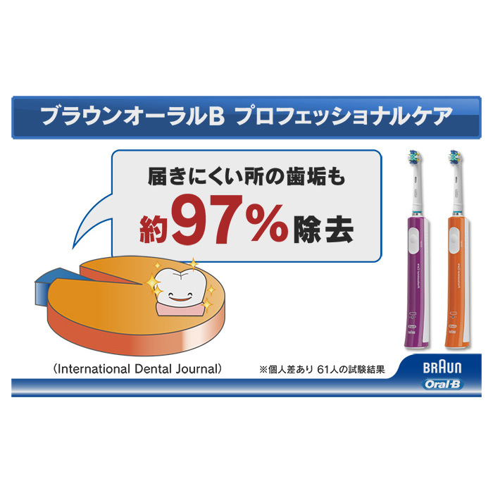 ブラウンオーラルB 電動歯ブラシ プロフェッショナルケア ブラウンオーラルビー（BRAUN Oral-B） - QVC.jp